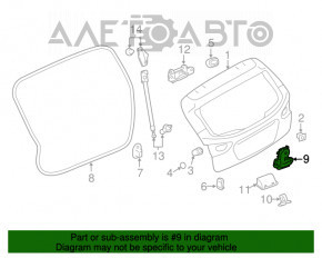 Замок двери багажника Subaru Outback 10-14