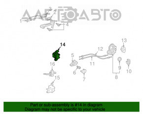 Петля двери верхняя задняя левая Lexus IS250 IS300 IS350 06-13