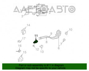 Mânerul ușii din spate stânga pentru Lexus RX300 RX330 RX350 RX400H 04-09, culoare bej