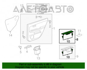 Controlul geamului electric din spatele stânga pentru Lexus RX300 RX330 RX350 RX400h 04-09 cu capac