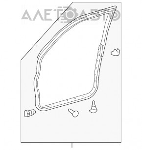 Garnitură ușă față stângă Lexus RX300 RX330 RX350 RX400h 04-09