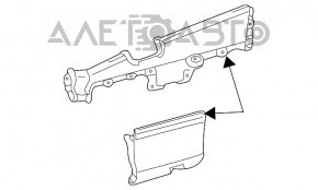 Нижний карман обшивки двери передней правой Lexus RX300 RX330 RX350 RX400h 04-09