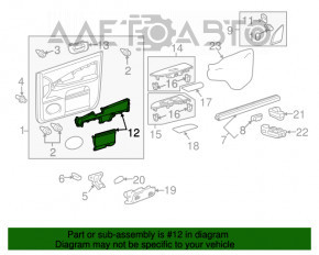 Нижний карман обшивки двери передней правой Lexus RX300 RX330 RX350 RX400h 04-09