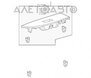 Maneta de control a geamului electric din față dreapta pentru Lexus RX300 RX330 RX350 RX400h 04-09, gri, zgârieturi.