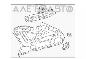 Накладка задней панели верхняя левая Lexus RX300 RX330 RX350 RX400h 04-09 беж