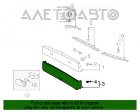 Capacul portbagajului din material textil pentru partea de jos a Lexus RX300 RX330 RX350 RX400h 04-09, bej, sub chimic