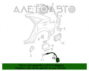 Замок лючка бензобака Lexus RX300 RX330 RX350 RX400H 04-09