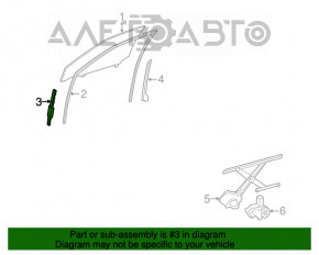 Направляющая стекла передняя передней двери левая Lexus ES350 07-12