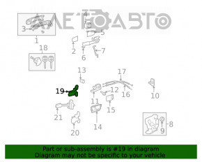 Петля двери нижняя передняя левая Lexus RX300 98-03