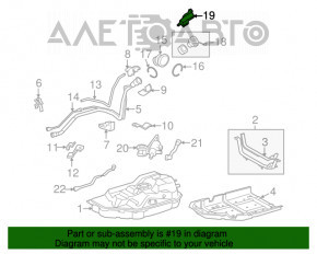 Замок лючка бензобака низ Toyota Camry v40