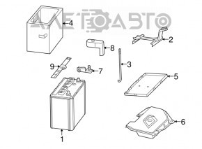 Suport baterie pentru Lexus RX 400h 06-09