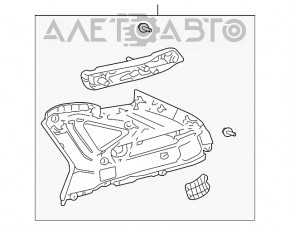 Capac spate panou stânga sus Lexus RX300 RX330 RX350 RX400h 04-09 gri.