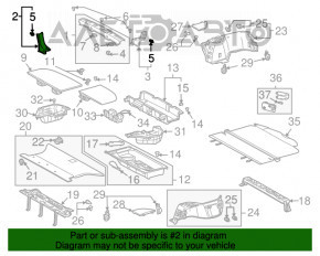 Накладка проема багажника правая Lexus RX300 RX330 RX350 RX400h 04-09 черн.