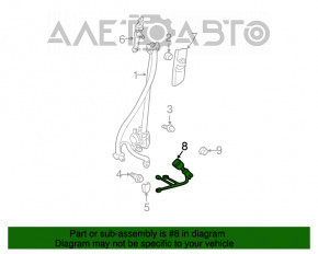 Tensorul curelei din față dreapta pentru Lexus RX300 RX330 RX350 RX400h 04-09