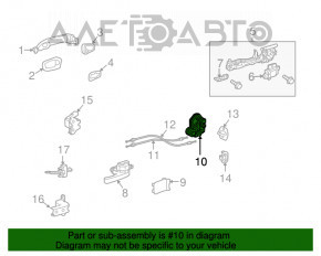 Замок двери задней левой Lexus RX350 RX450h 10-15