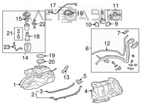 Заливная горловина топливного бака Lexus RX350 RX450h 10-14