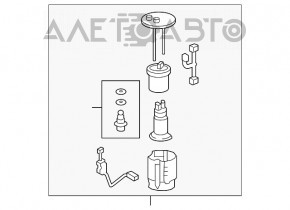 Топливный насос бензонасос Lexus RX350 10-15