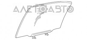 Стекло двери задней левой Lexus IS200 IS300 99-05 царапины