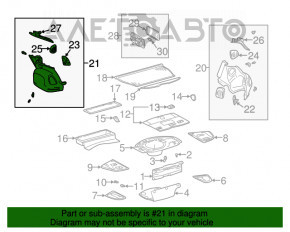 Обшивка арки левая Lexus IS200 IS300 99-05