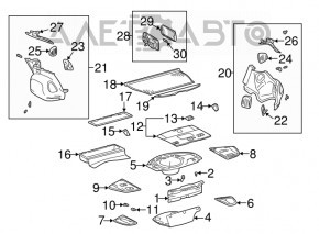 Обшивка арки левая Lexus IS200 IS300 99-05