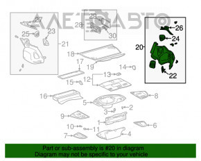 Обшивка арки правая Lexus IS200 IS300 99-05