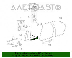 Накладка порога задняя левая внутрен Lexus IS200 IS300 99-05