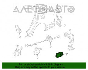 Щиток вентиляции лев Lexus IS200 IS300 99-05