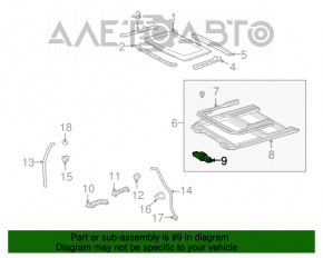 Люк в сборе Lexus IS200 IS300 99-05 шторка серая под химчистку, царапины