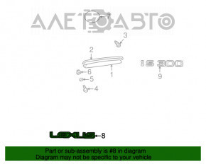 Эмблема значок Lexus крышки багажника Lexus IS200 IS300 99-05