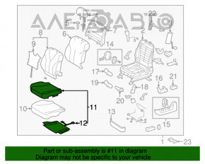 Водительское сидение Toyota Camry v40 07-09 без airbag, кожа серое