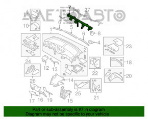 Tubul de subtorpilor pentru întărirea Subaru B10 Tribeca