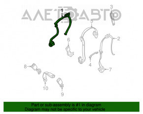 Centura de siguranță din spate dreapta pentru BMW X5 E70 07-13, culoare neagră.