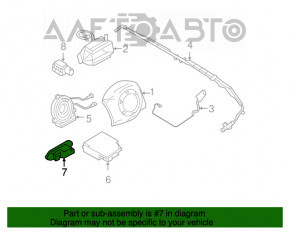 Senzor airbag usa dreapta BMW X5 X6 E70 E71 07-13