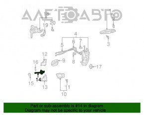 Ограничитель двери передней правой Lexus RX300 98-03