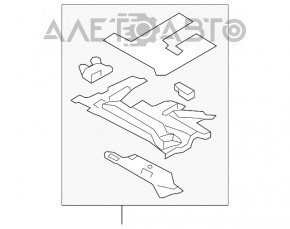 Capacul torpedoului pentru piciorul șoferului de la Subaru B9 Tribeca.