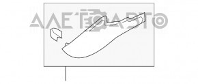 Capacul tunelului consolei lateral dreapta Subaru B9 Tribeca