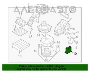 Calculatorul de control al climatizării pentru încălzirea Subaru B9 Tribeca are un suport rupt.