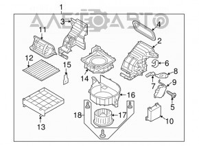 Calculatorul de control al climatizării cuptorului Subaru b9 Tribeca