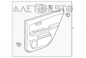 Обшивка двери карточка задняя правая Lexus RX300 RX330 RX350 RX400h 04-09 беж