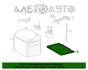 Platforma bateriei Toyota Highlander 08-13 3.5