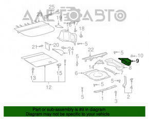 Buzunarul portbagajului dreapta Lexus RX300 98-03