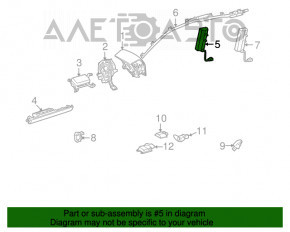 Airbagul pentru scaunul din față dreapta al modelului Lexus RX350 RX450h 10-15