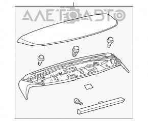 Spoiler portbagaj Lexus RX350 RX450h 10-15