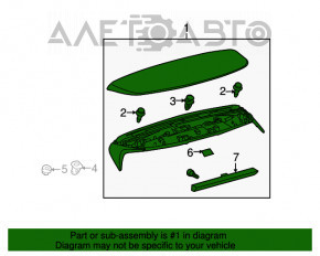 Spoiler portbagaj Lexus RX350 RX450h 10-15