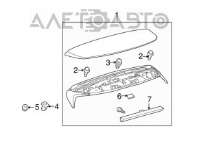 Spoiler portbagaj Lexus RX350 RX450h 10-15