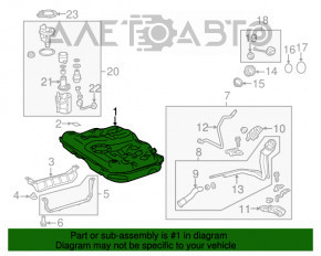 Rezervorul de combustibil al Toyota Camry v55 15-17 SUA