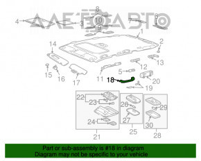 Ручка потолка 3-го ряда Lexus GX470 03-09