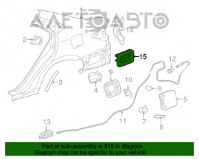 Placă de ventilație stânga Toyota Camry v55 15-17 SUA