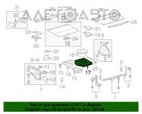 Накладка запаски Lexus RX350 RX450h 10-15 тряпичная