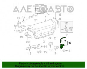 Blocare capac portbagaj Lexus LS460 LS600h 07-12 cu închidere automată.